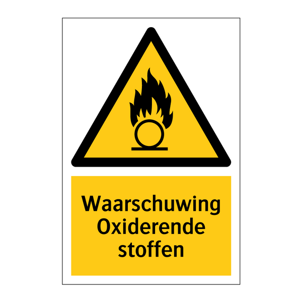 Waarschuwing Oxiderende stoffen & Waarschuwing Oxiderende stoffen & Waarschuwing Oxiderende stoffen