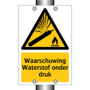 Waarschuwing Waterstof onder druk & Waarschuwing Waterstof onder druk