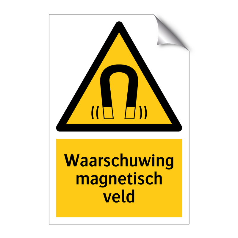 Waarschuwing magnetisch veld & Waarschuwing magnetisch veld & Waarschuwing magnetisch veld