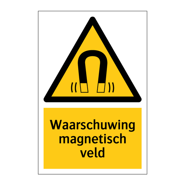Waarschuwing magnetisch veld & Waarschuwing magnetisch veld & Waarschuwing magnetisch veld