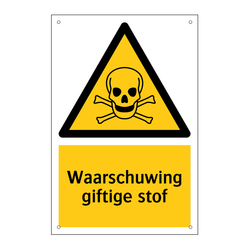 Waarschuwing giftige stof & Waarschuwing giftige stof & Waarschuwing giftige stof