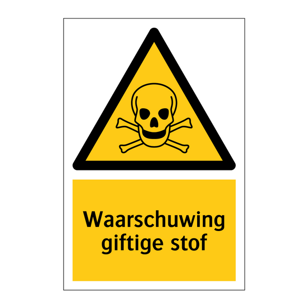 Waarschuwing giftige stof & Waarschuwing giftige stof & Waarschuwing giftige stof