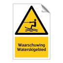 Waarschuwing Waterskigebied & Waarschuwing Waterskigebied & Waarschuwing Waterskigebied