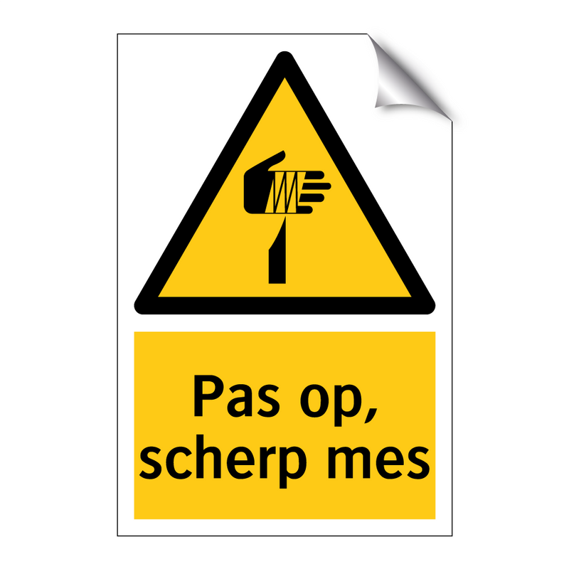 Pas op, scherp mes & Pas op, scherp mes & Pas op, scherp mes & Pas op, scherp mes