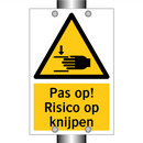 Pas op! Risico op knijpen & Pas op! Risico op knijpen & Pas op! Risico op knijpen