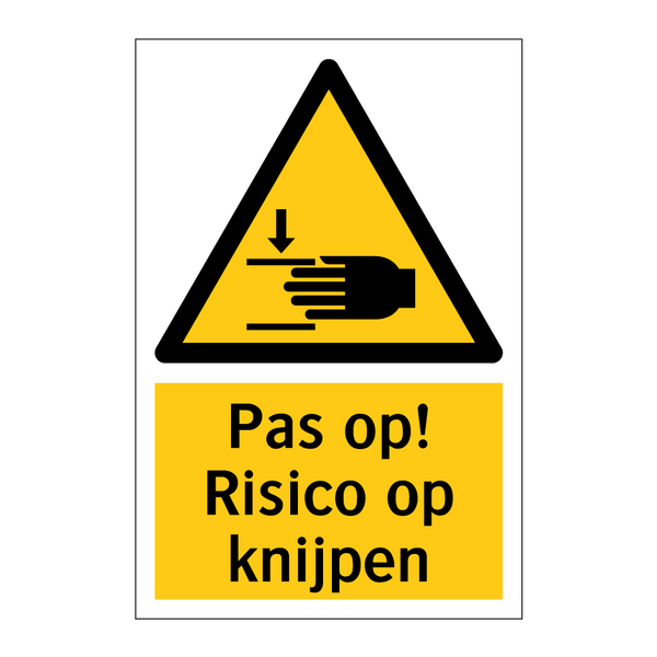 Pas op! Risico op knijpen & Pas op! Risico op knijpen & Pas op! Risico op knijpen