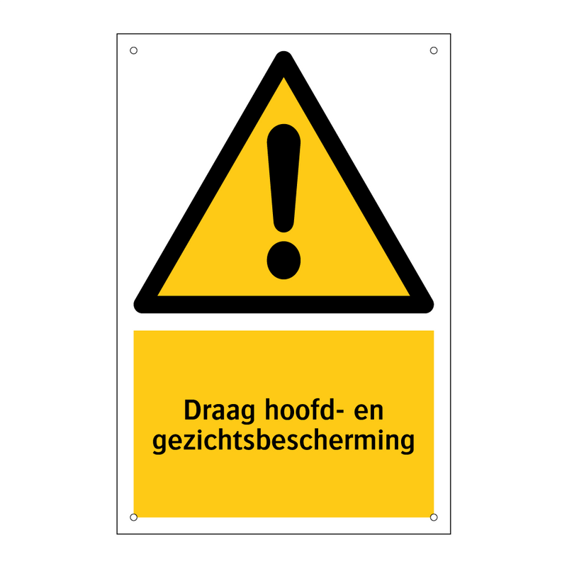 Draag hoofd- en gezichtsbescherming & Draag hoofd- en gezichtsbescherming