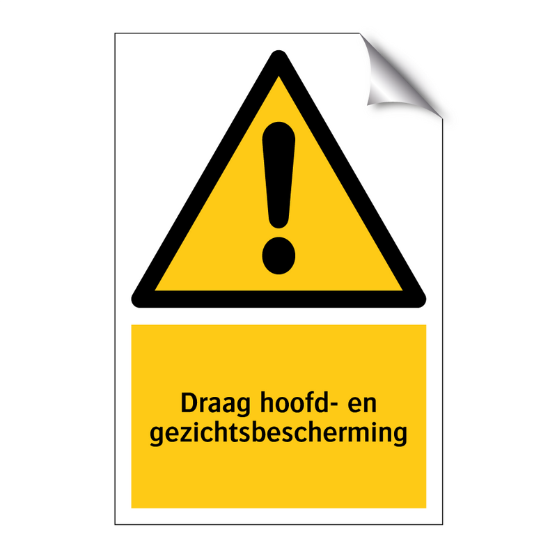 Draag hoofd- en gezichtsbescherming & Draag hoofd- en gezichtsbescherming