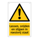 Lassen, snijden en slijpen in roestvrij staal & Lassen, snijden en slijpen in roestvrij staal