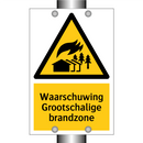 Waarschuwing Grootschalige brandzone & Waarschuwing Grootschalige brandzone