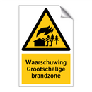 Waarschuwing Grootschalige brandzone & Waarschuwing Grootschalige brandzone
