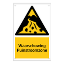 Waarschuwing Puinstroomzone & Waarschuwing Puinstroomzone & Waarschuwing Puinstroomzone