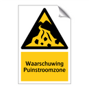 Waarschuwing Puinstroomzone & Waarschuwing Puinstroomzone & Waarschuwing Puinstroomzone