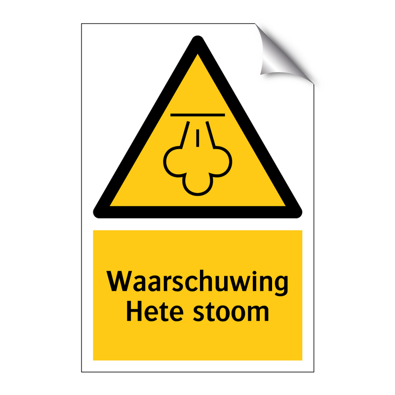 Waarschuwing Hete stoom & Waarschuwing Hete stoom & Waarschuwing Hete stoom