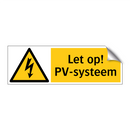 Let op! PV-systeem