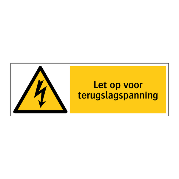 Let op voor terugslagspanning