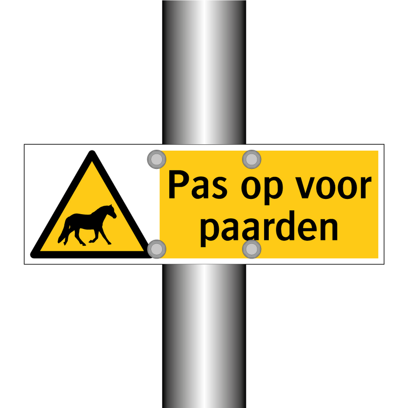 Pas op voor paarden