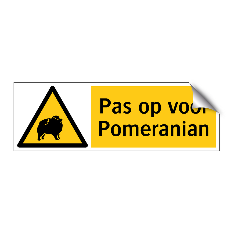 Pas op voor Pomeranian