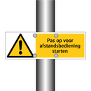 Pas op voor afstandsbediening starten