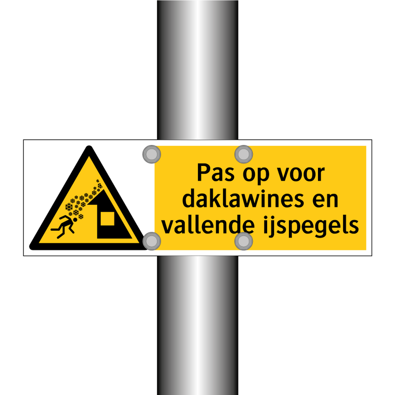 Pas op voor daklawines en vallende ijspegels