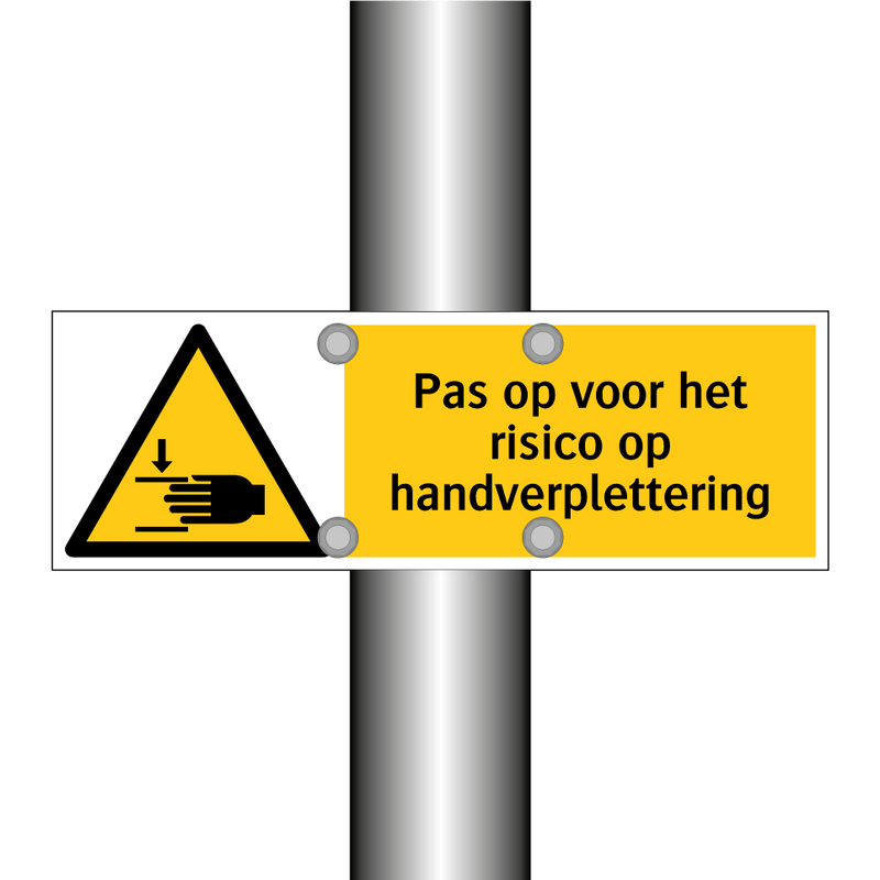 Pas op voor het risico op handverplettering