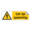 Let op spanning