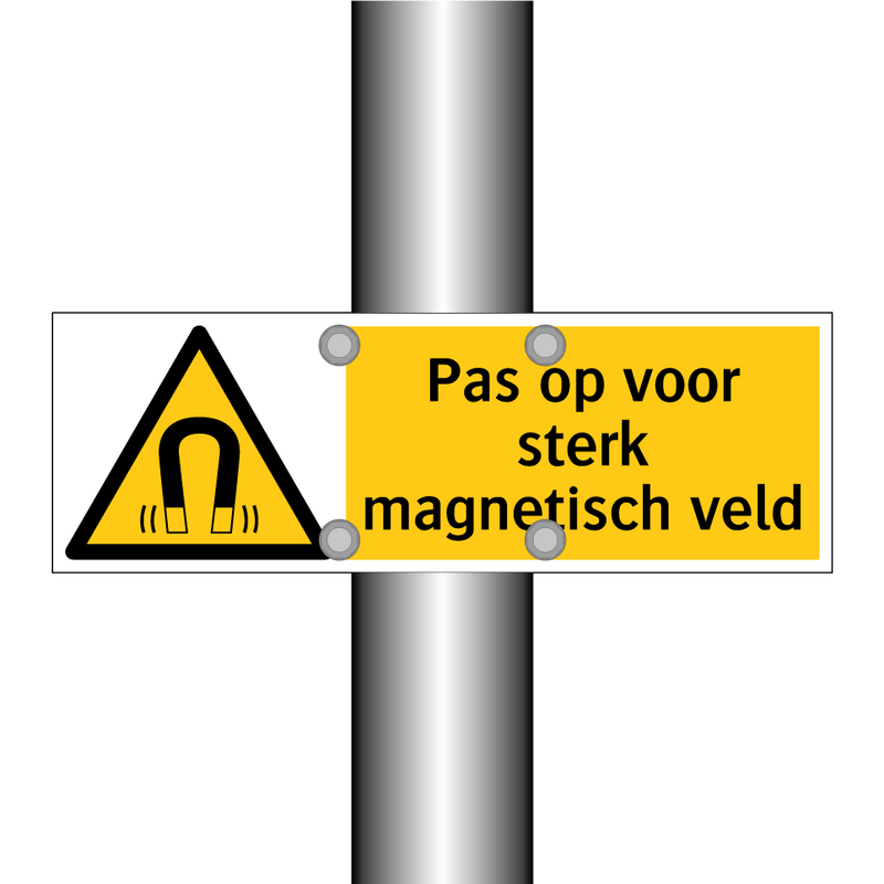 Pas op voor sterk magnetisch veld