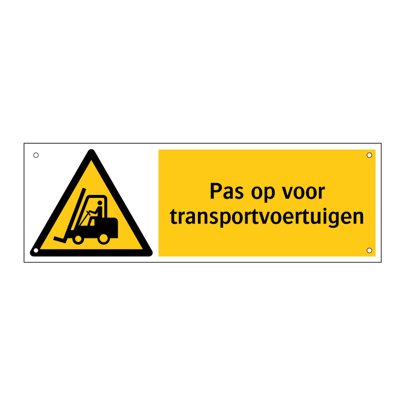 Pas op voor transportvoertuigen