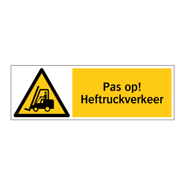 Pas op! Heftruckverkeer