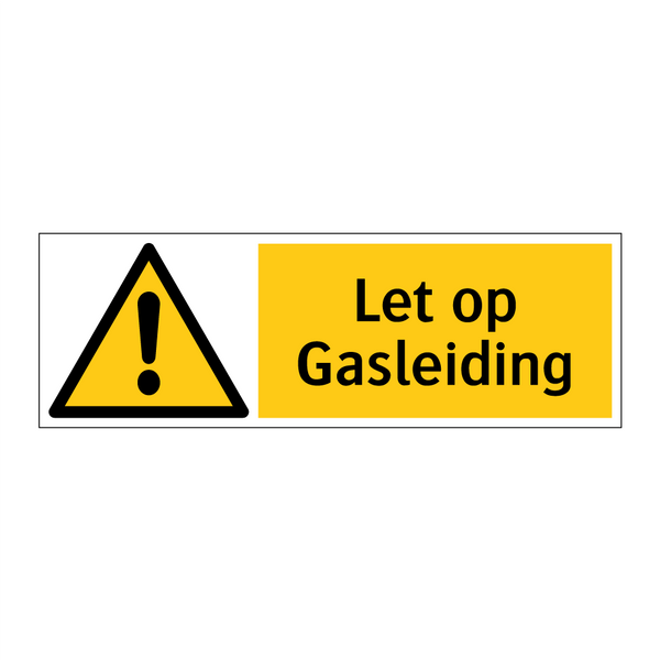 Let op Gasleiding