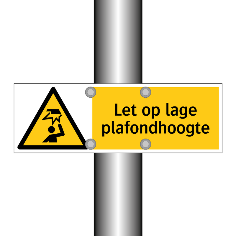 Let op lage plafondhoogte