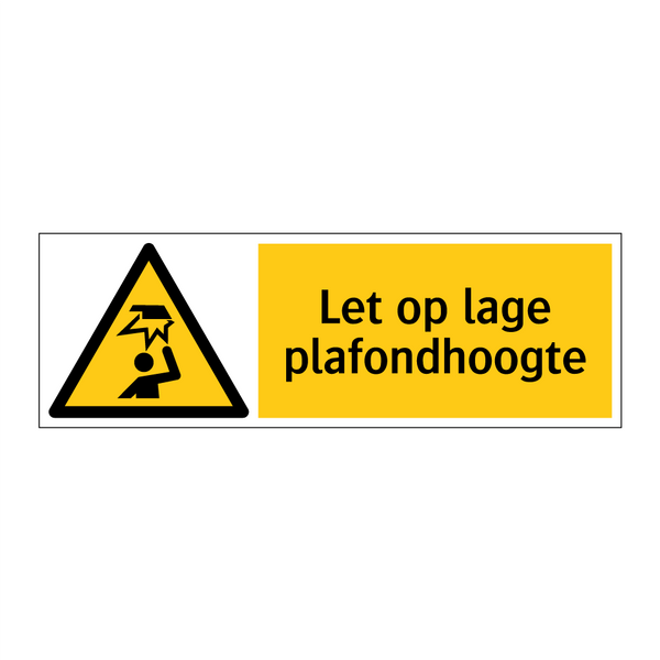 Let op lage plafondhoogte