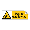 Pas op, gladde vloer