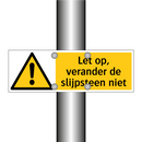 Let op, verander de slijpsteen niet