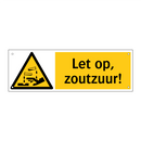 Let op, zoutzuur!