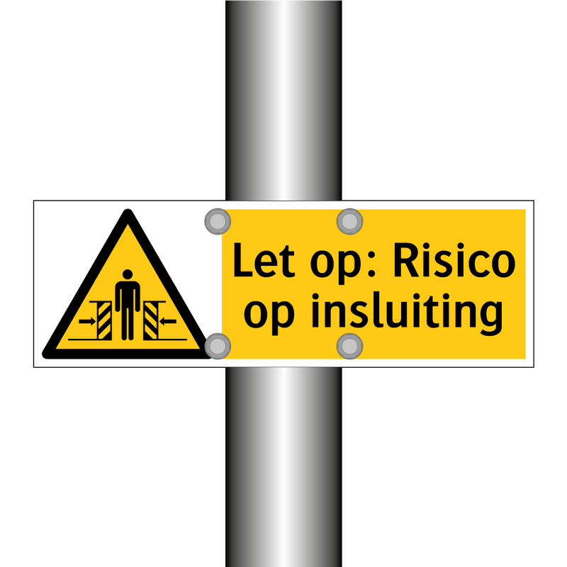 Let op: Risico op insluiting