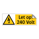 Let op! 240 Volt