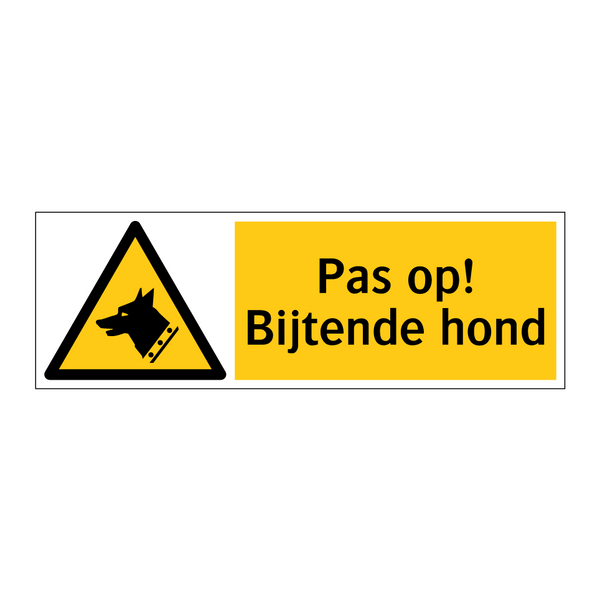 Pas op! Bijtende hond