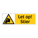 Let op! Stier