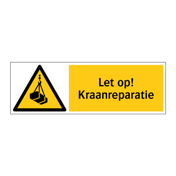 Let op! Kraanreparatie
