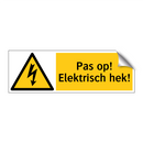 Pas op! Elektrisch hek!