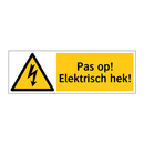 Pas op! Elektrisch hek!