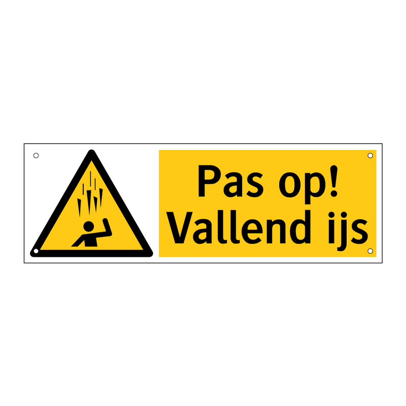 Pas op! Vallend ijs