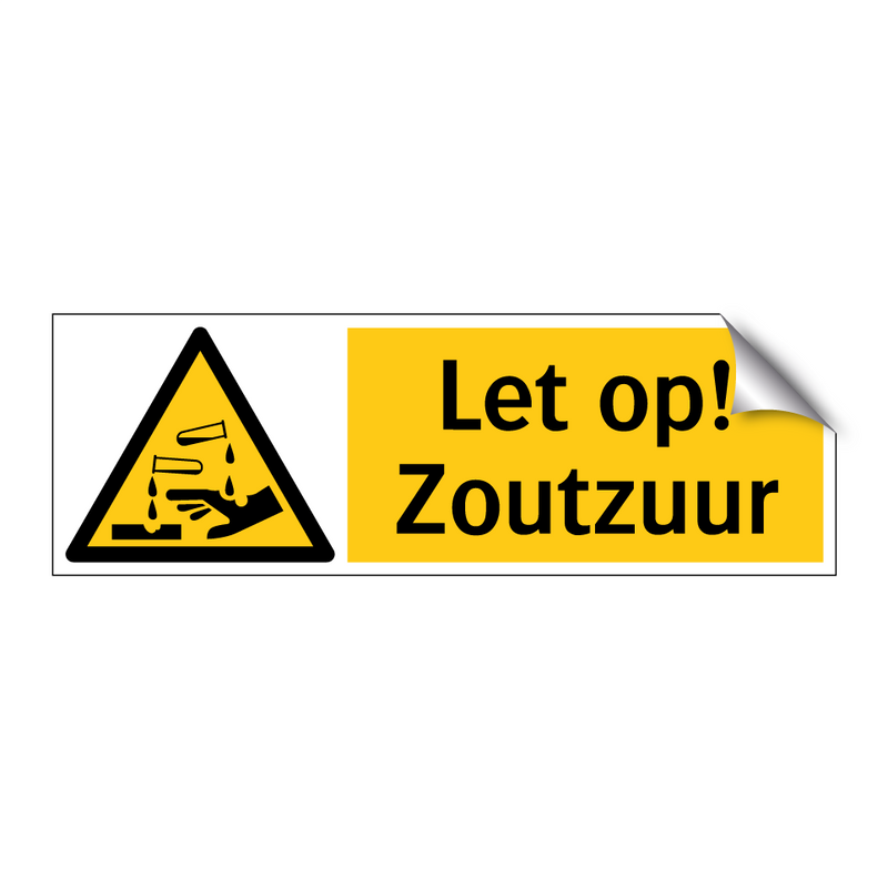 Let op! Zoutzuur