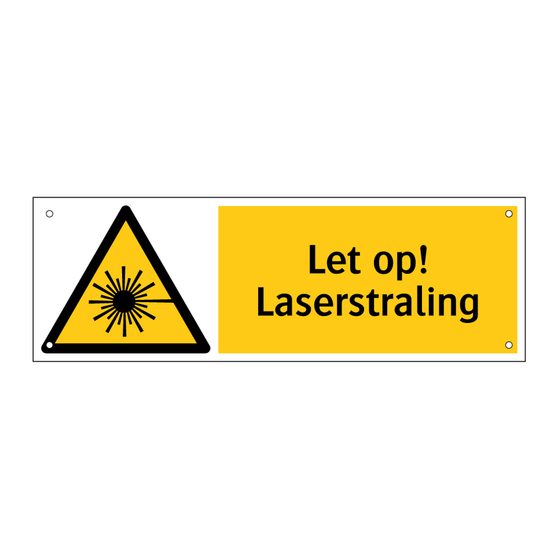 Let op! Laserstraling