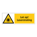Let op! Laserstraling