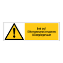 Let op! Eikenprocessierupsen Allergiegevaar