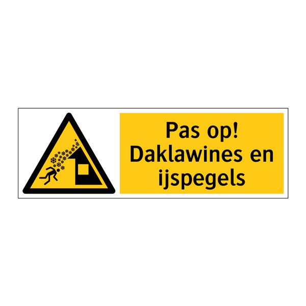 Pas op! Daklawines en ijspegels