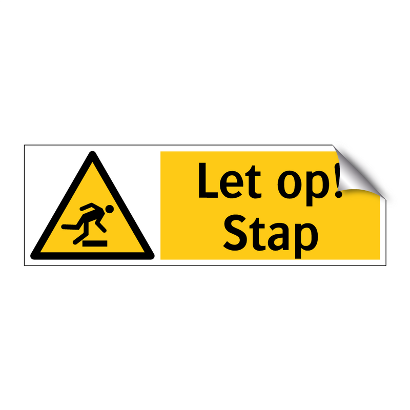 Let op! Stap
