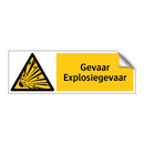 Gevaar Explosiegevaar